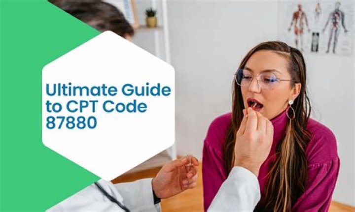 What does CPT code 87880 mean?