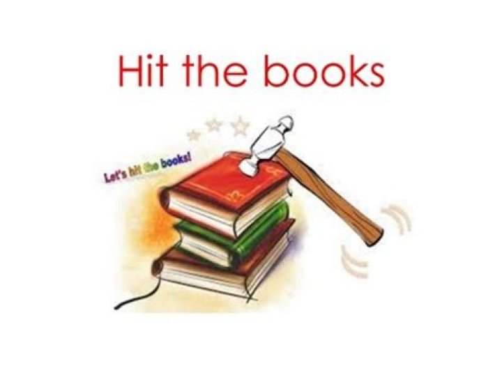 What does hitting the books mean?