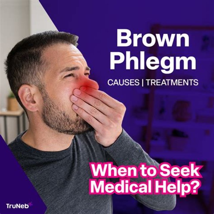 What does it mean if you cough up brown phlegm?