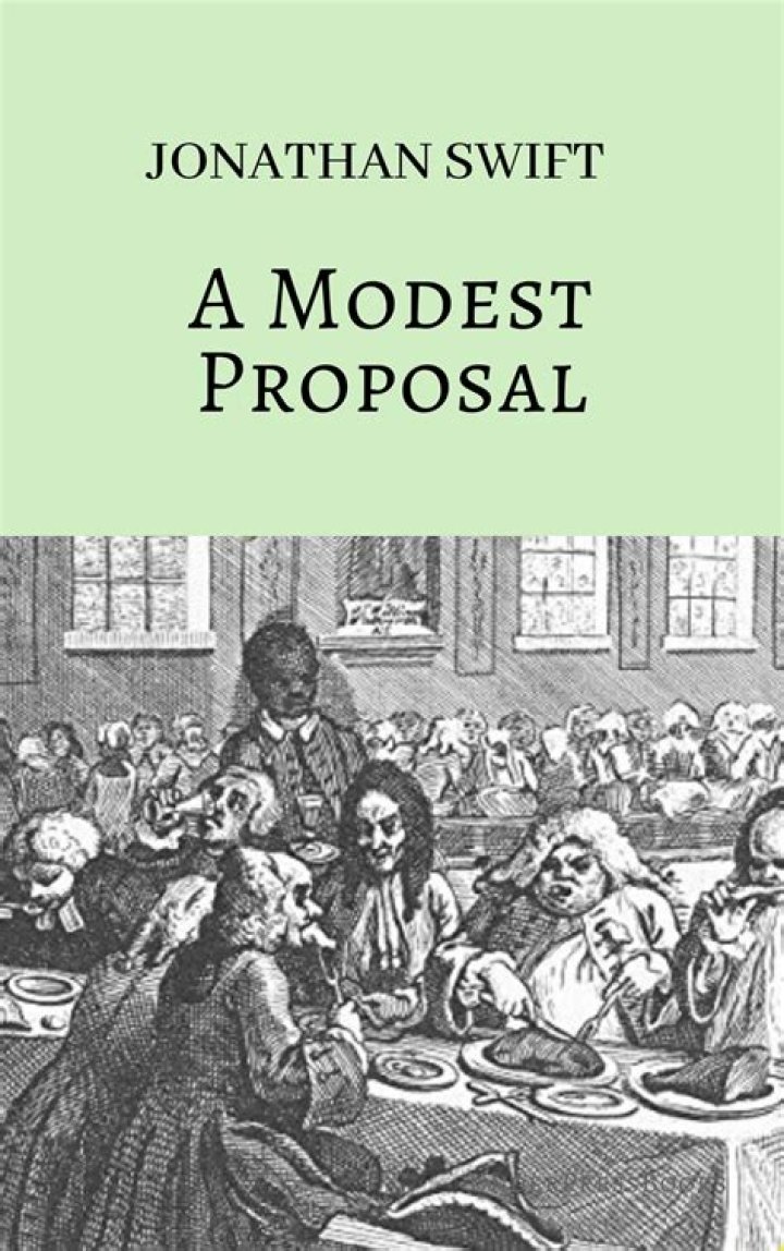 What does Jonathan Swift suggest that the Irish do with their children in A Modest Proposal?
