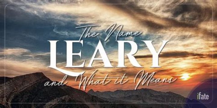 What does Leary mean?