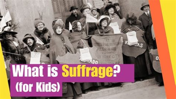 What does male suffrage mean?