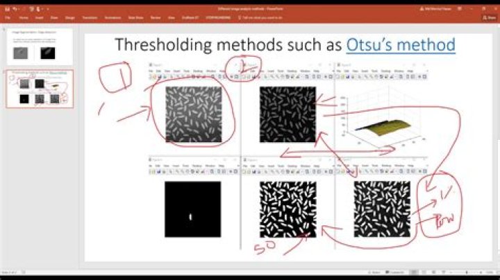 What does Otsu thresholding do?