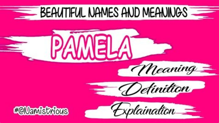 What does Pamela name mean?