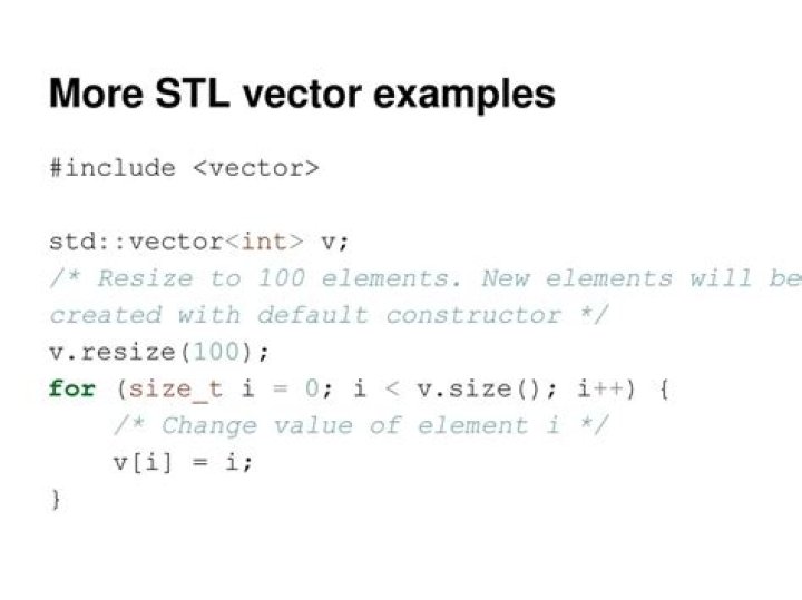 What does STD Vector resize do?