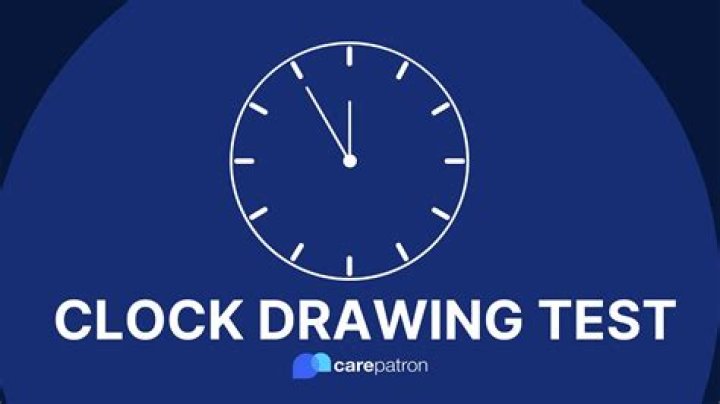 What does the clock-drawing test show?