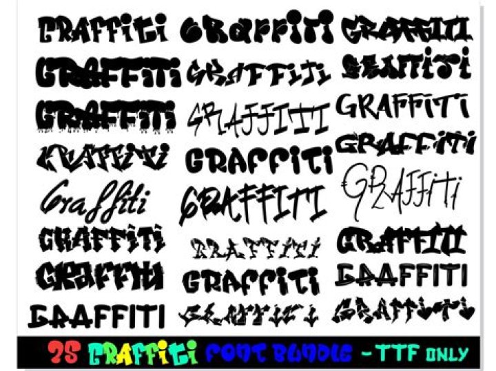 What font is used in graffiti?