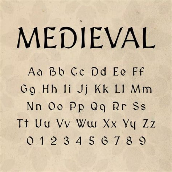 What font was used in medieval times?