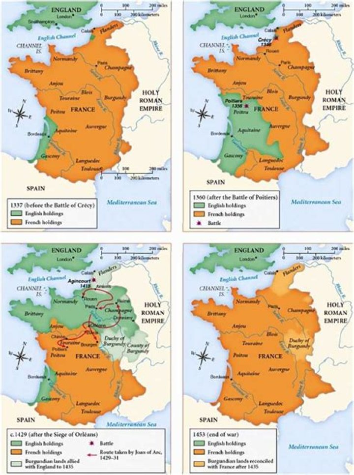 What happened to England after the 100 years war?