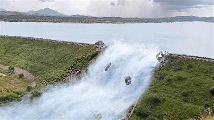 What happens if a dam is broken?