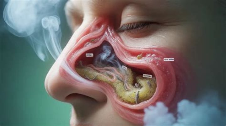 What happens if pollen gets in your nose?