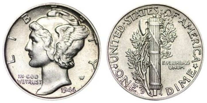 What is a 1944 silver Mercury dime worth?
