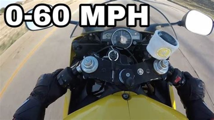 What is a good 0 60 time for a motorcycle?