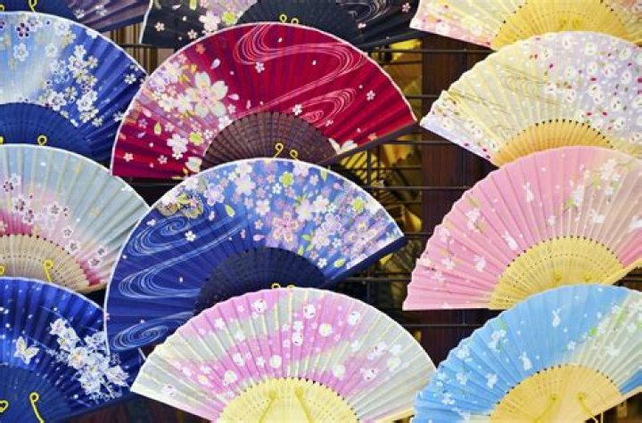 What is a Japanese folding fan called?