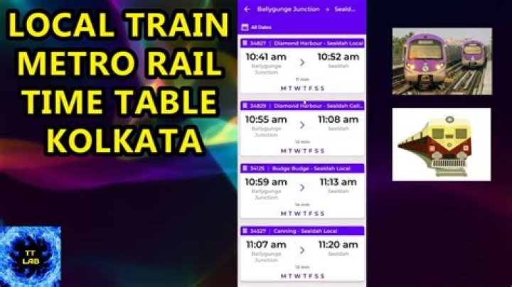What is a local train time table?
