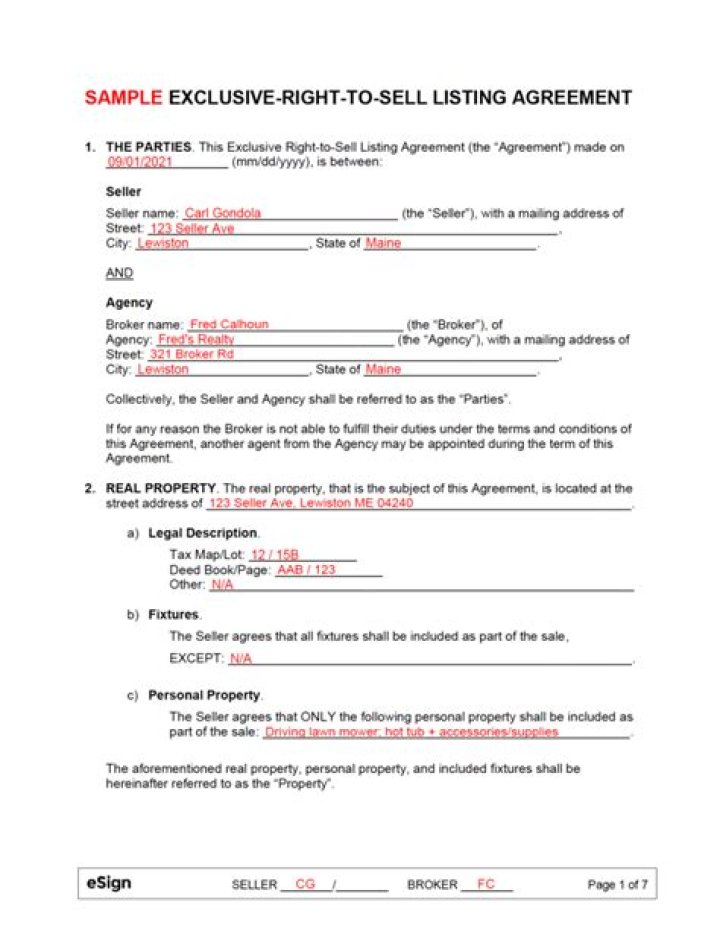 What is a Realtor exclusive listing?