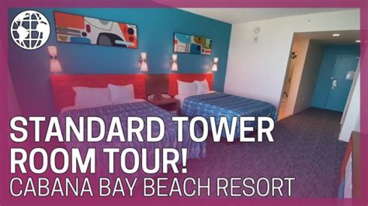 What is a standard room at Cabana Bay?