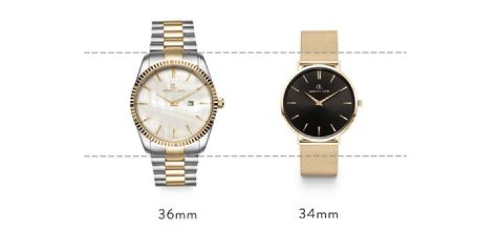 What is a standard watch face size?
