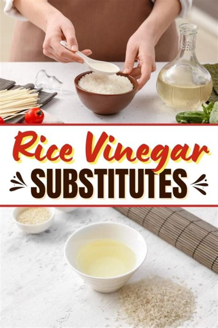 What is a substitute for rice wine vinegar?