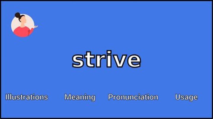 What is a synonym for strive?