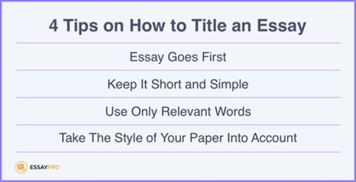 What is a working title for an essay?