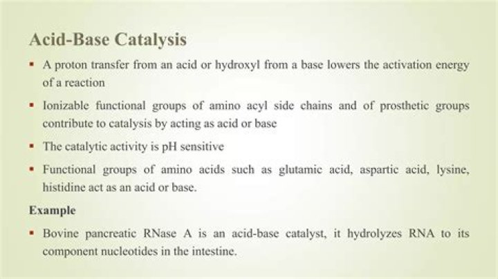 What is acid-base catalysis with example?