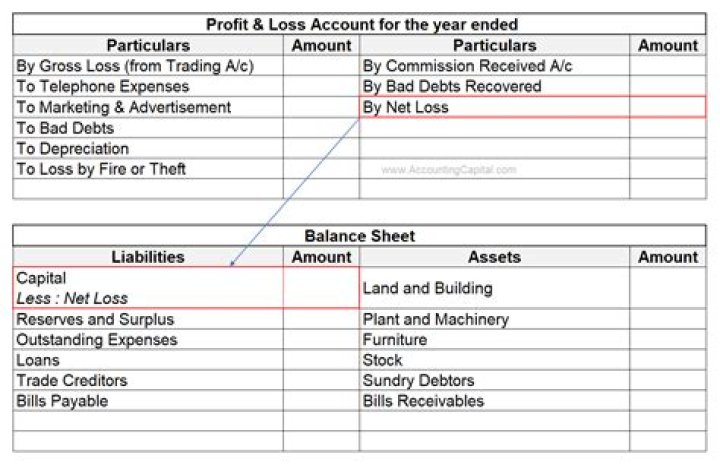 What is adjustment in profit and loss account?