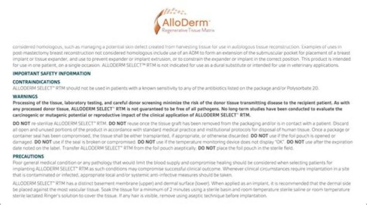 What is AlloDerm reconstruction?