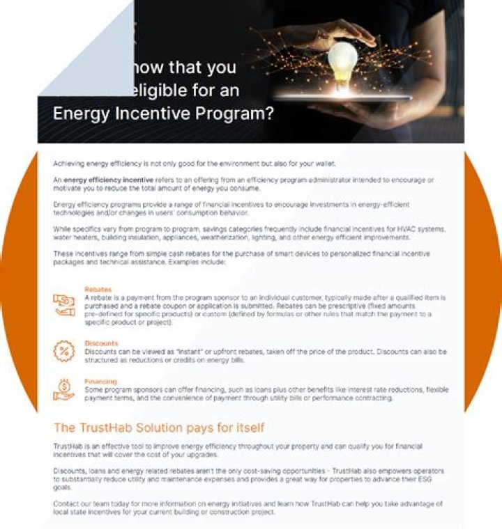 What is an Energy Trust incentive?