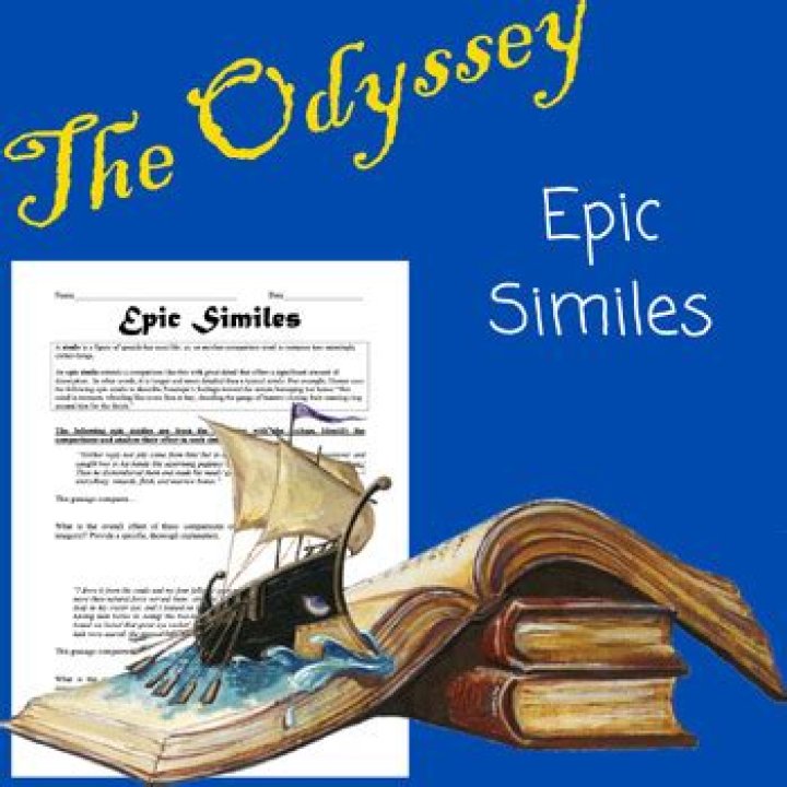 What is an epic simile in the Odyssey Book 22?