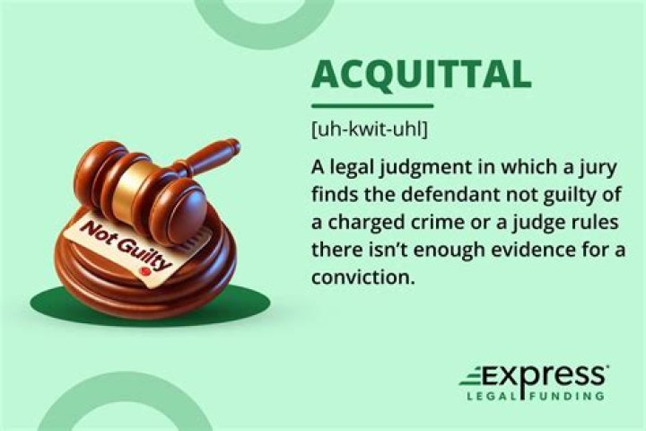 What is an example of a acquittal sentence?