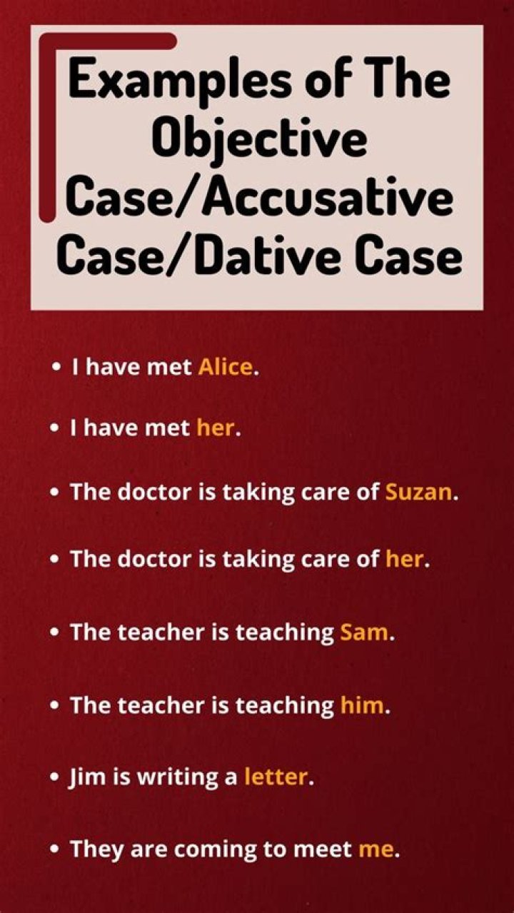 What is an example of dative?