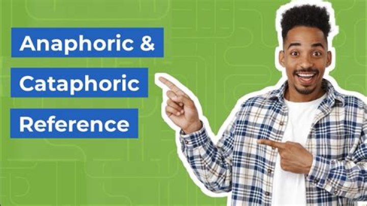 What is Anaphoric and examples?