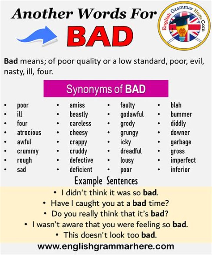 What is another word for bad character?