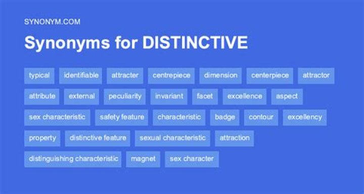 What is another word for distinctive air?
