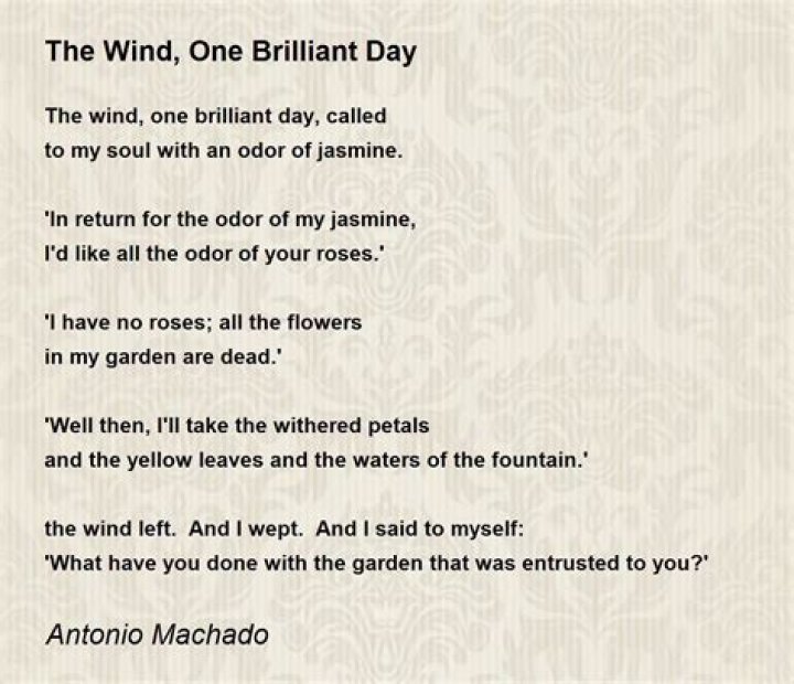 What is Antonio Machado most famous poem?