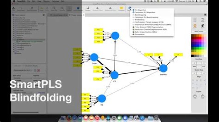 What is blindfolding in SmartPLS?