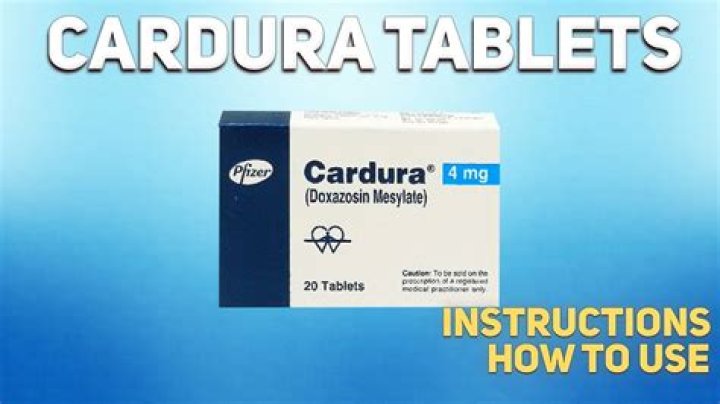 What is Cardura medication used for?