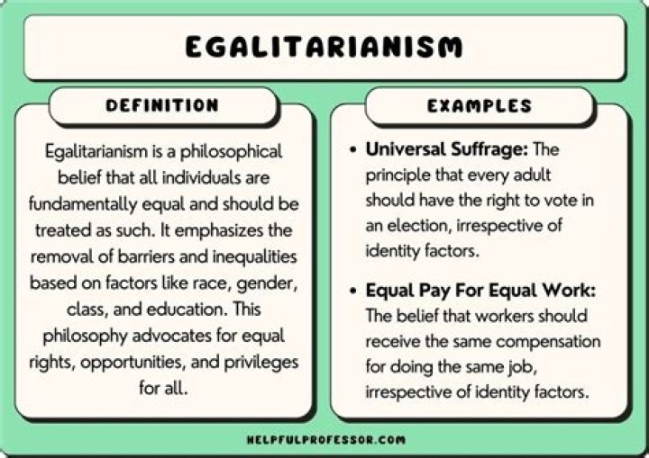 What is economic egalitarianism?