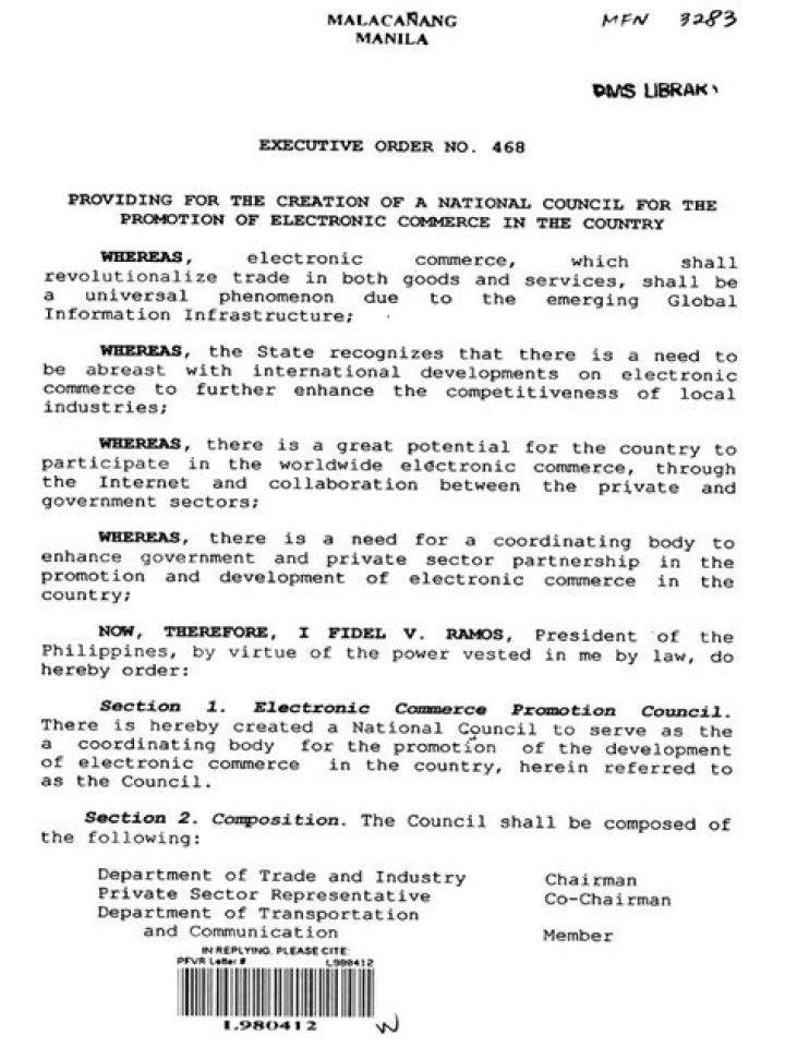 What is eo 468?