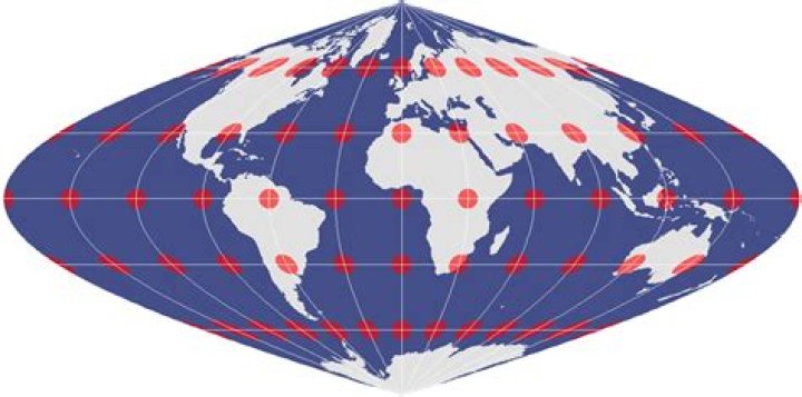 What is equal area projection in geography?