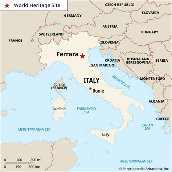 What is Ferrara Italy known for?