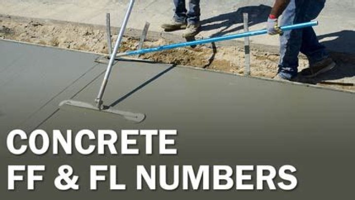 What is FF FL for concrete?