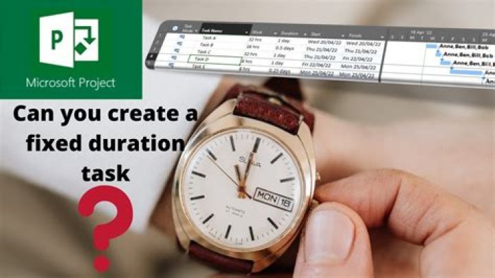 What is fixed duration task MS Project?