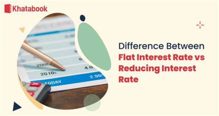 What is flat and reducing interest?
