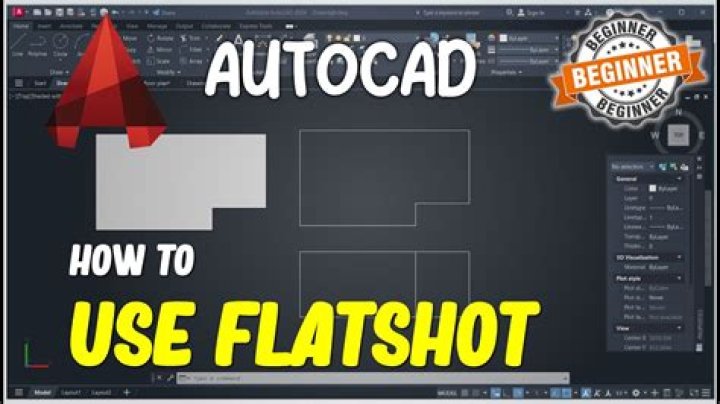 What is Flatshot in AutoCAD?