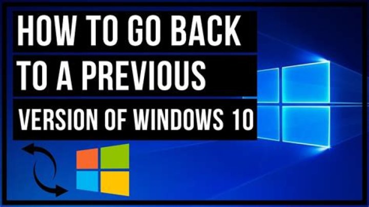 What is go back to previous build Windows 10?