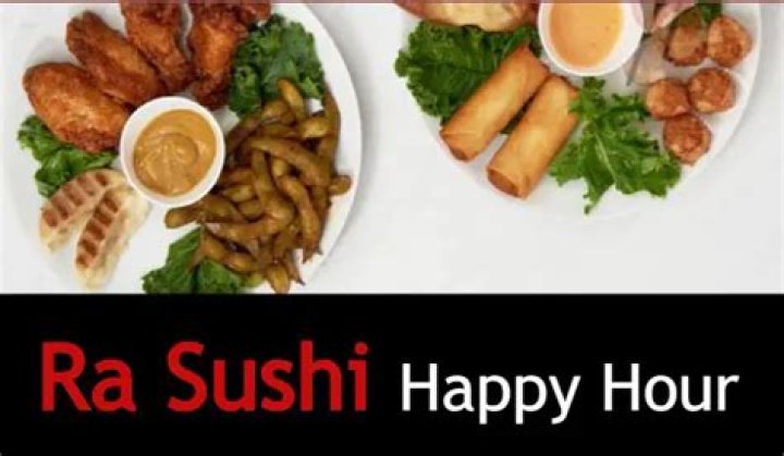 What is happy hour at Ra Sushi?