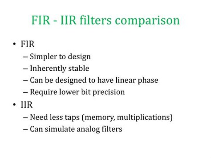 What is IIR filter explain its working and use in DSP?