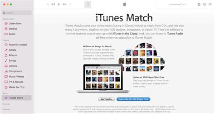 What is iTunes Match and how does it work?